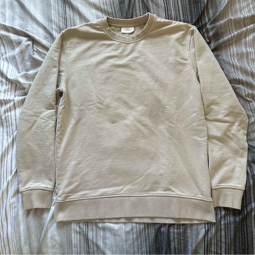 KOTN Men's Cream Crewneck Sweater